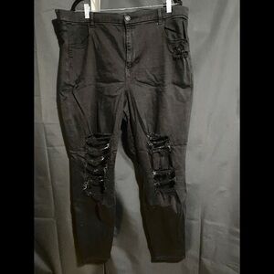 Black Distressed Jeans